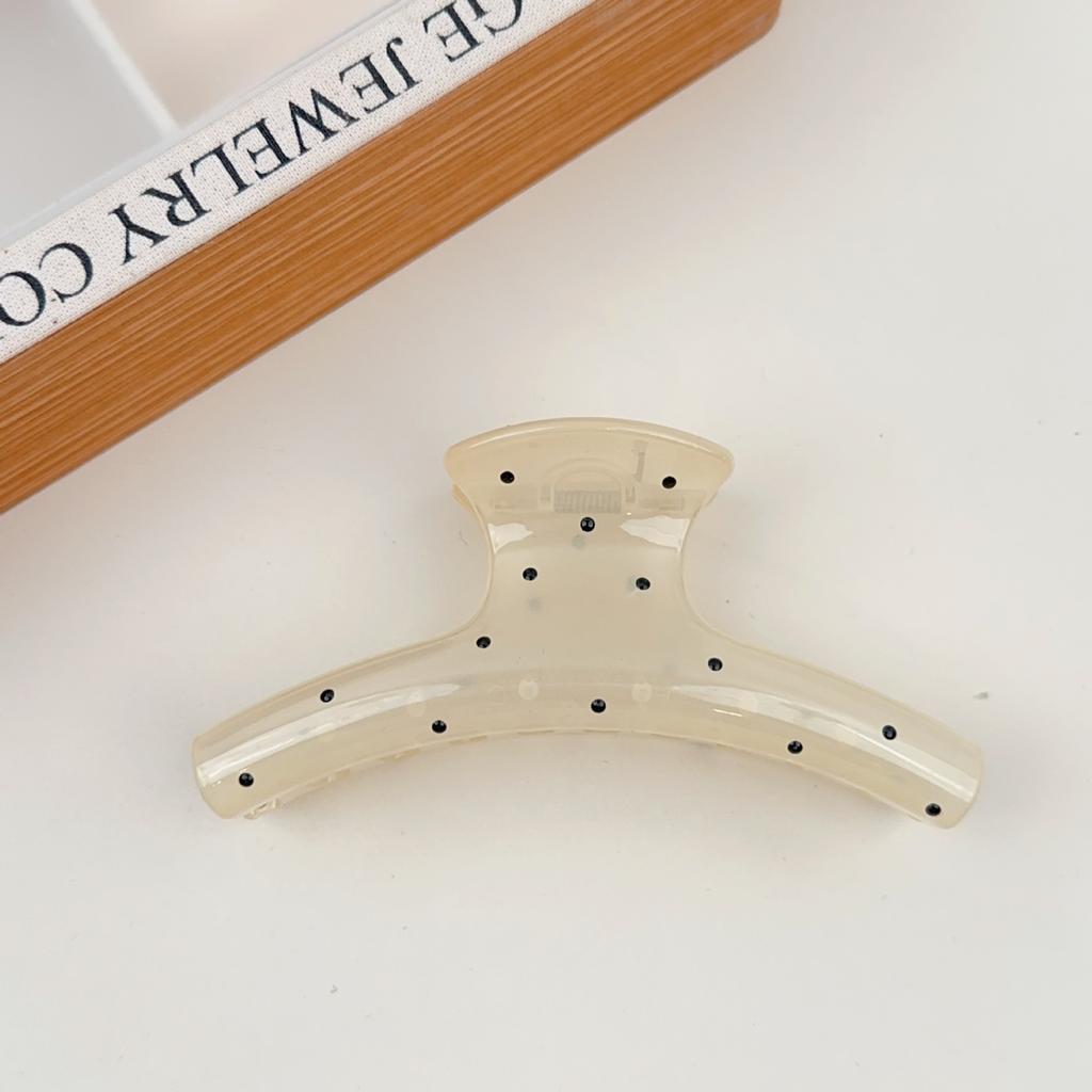 Korean Version of The Polka Dot Hair Clip Women's New Half-caught Hair Clip Headdress Hairpin Clip Disc Hair Clip Summer Hair Accessories