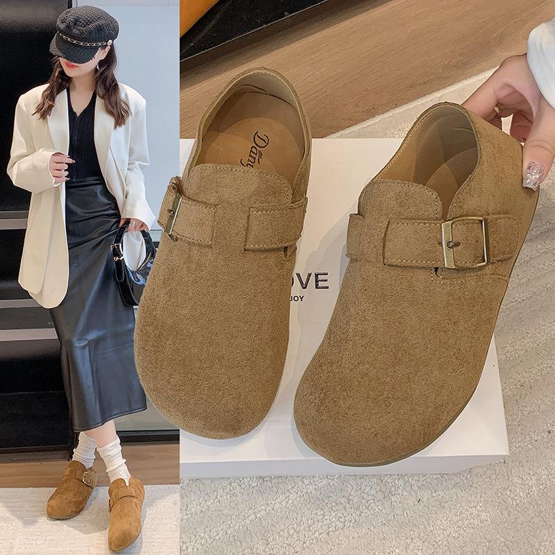 

Casual shoes thick-soled inner height-increasing women s shoes 2025 autumn new retro Mori student shoes fashionable two-wear single shoes 41 хаки