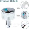 Double Drain Toilet Push Button Round/Elliptical Head Water Tank Button  Toilet Seat