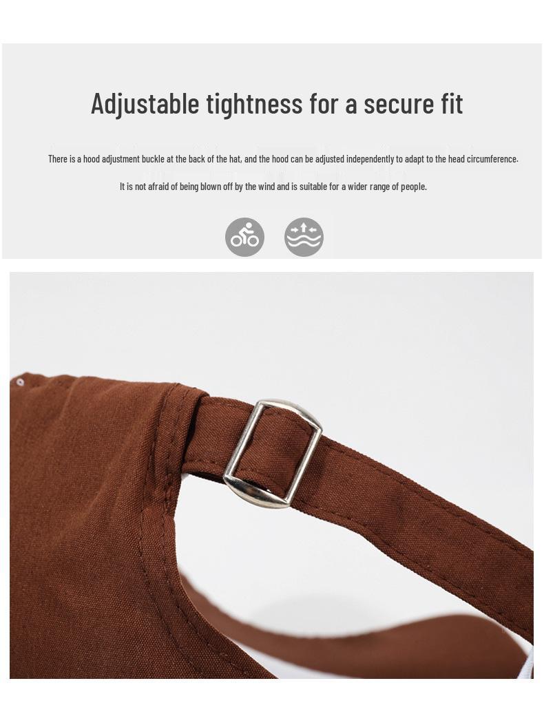 Korean Style Letter Embroidery Baseball Cap - Autumn/Winter Versatile Large Head Fit