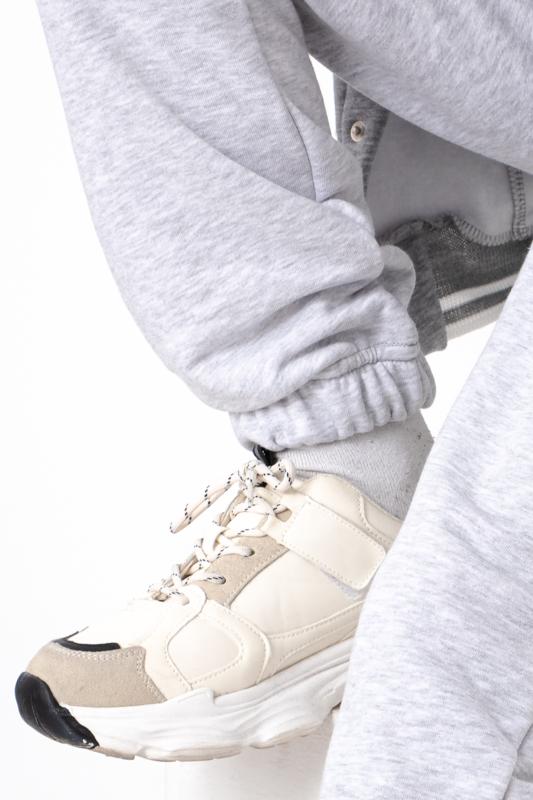 Spodnie (chłopcy) – Młodzieżowe spodnie dresowe z mieszanki bawełny z elastycznym pasem, Zima, 6282-104 HC