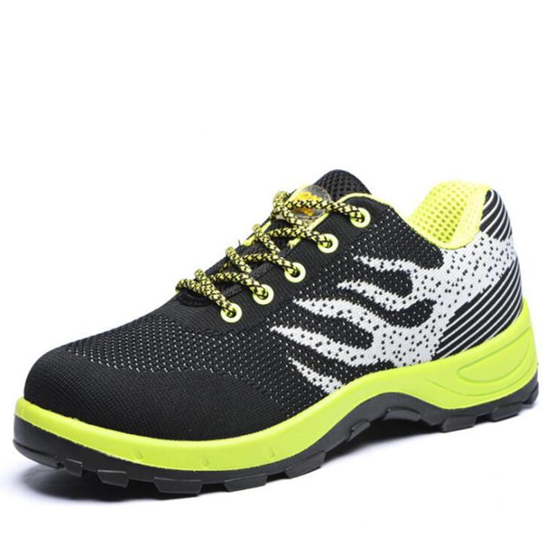 

-103 Holfredterse Boots For Mens Work Steel Toe Shoes Anti-Smash Comfortable Protection Outdoors Lightweight Newest 46