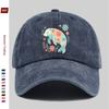Pc Floral Manatee Fresh Cartoon Print Baseball Cap Travel Leisure Printed Sun Hat Party Decorative Hat Multiple Colors Avail