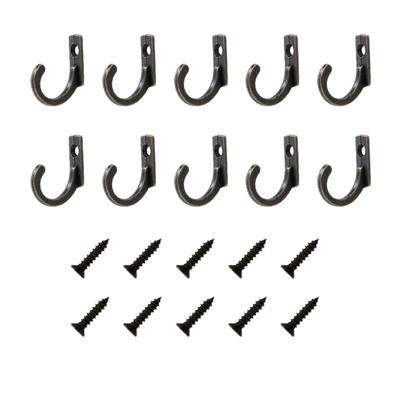 Hanging Hooks Zinc Alloy Wall-mounted Door Screw Anti-skid Clothes Towels Hangers Multi-functional Set Accessory for Hotel
