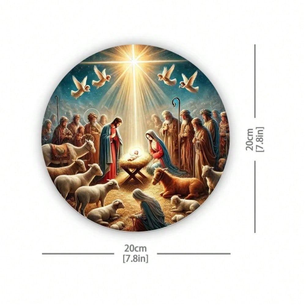 Vintage Metal Tin Sign Wall Decor 20x20cm Retro Art Painting