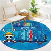 Anime One Piece Round Area Rug Carpet Rug For Living Room Bedroom Sofa Playroom Decor Nonslip Floor Mat
