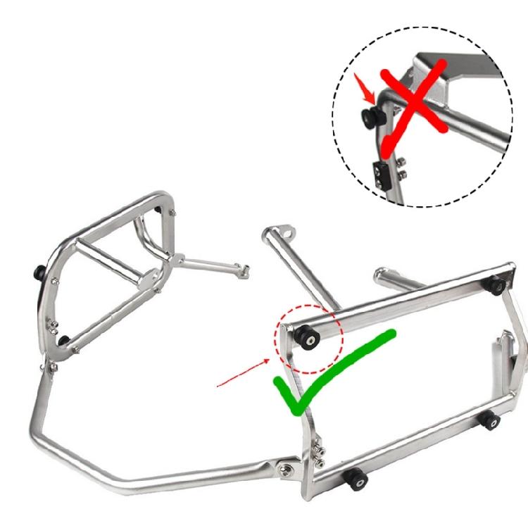 Motorbike Frame Mount Bracket Accessory Motorcycle Side Luggage Case Fasteners