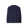 Uniqlo X Jil Sander Collaboration FW20 Jil Sander Solid Color Crew Neck Pullover Long Sleeve Sweatshirt Men sweatshirt Navy 437820-69