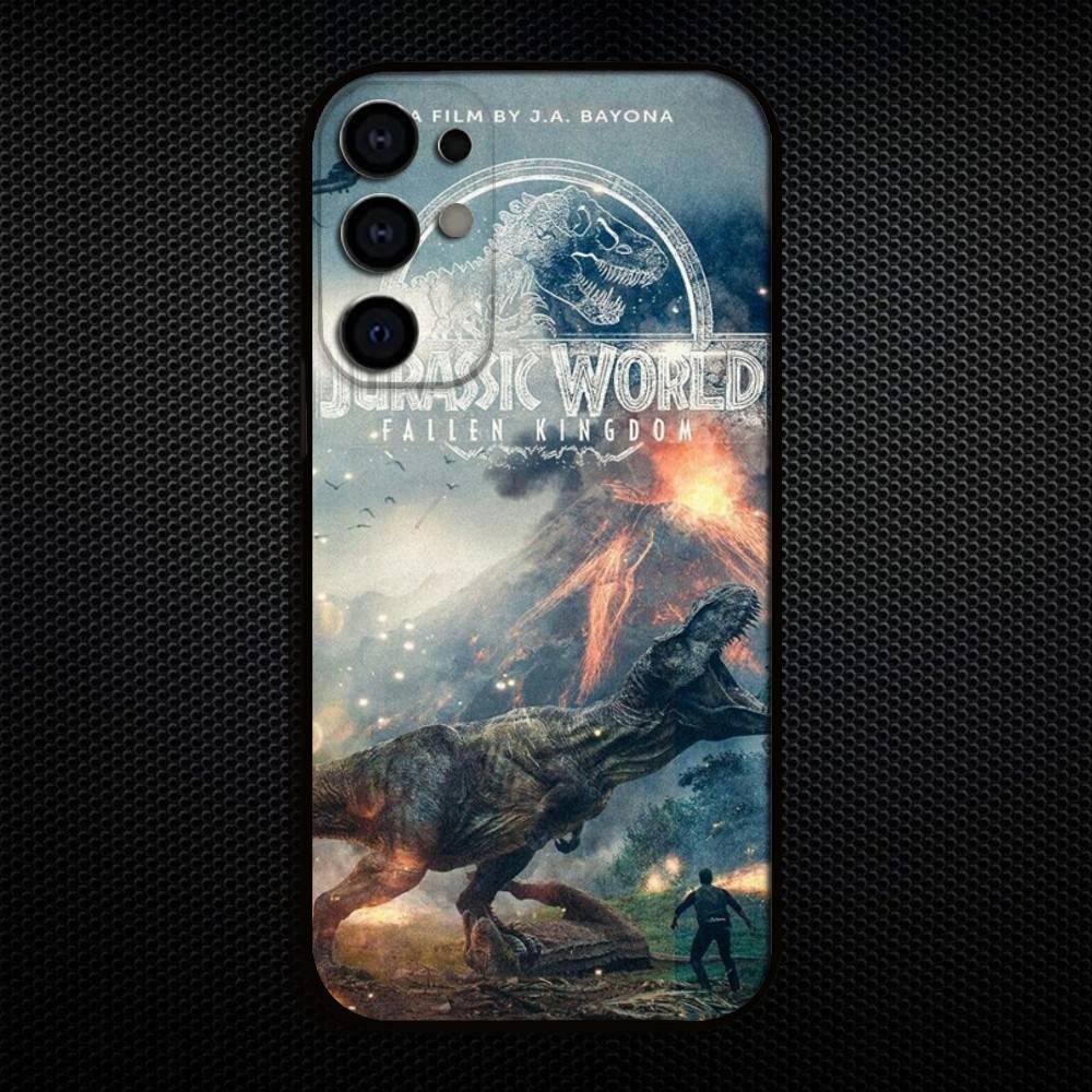 J-Jurassic Park Dinosaur World  Phone Case For Samsung S25,S24,S23,S22,S21,S20,Plus,Fe,Lite,Others Black Cover