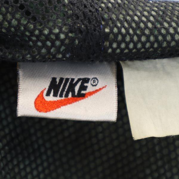 Nike 90s 00s White Tag Old Long Sleeve Half Zip Parker Khaki Logo Men's Used