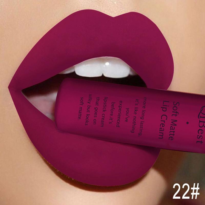 Long Lasting Liquid Lipstick in A Waterproof Matte End, Featuring A Dark Red Black, Perfect for Women'S Makeup, Including Lip Gloss and Lip Tint