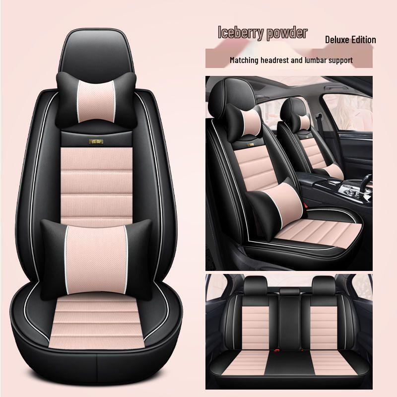 2023 Toyota Highlander 2.5L Elite Edition 5-Seater All-Season Leather Seat Covers, Full Wrap-Around Cushions