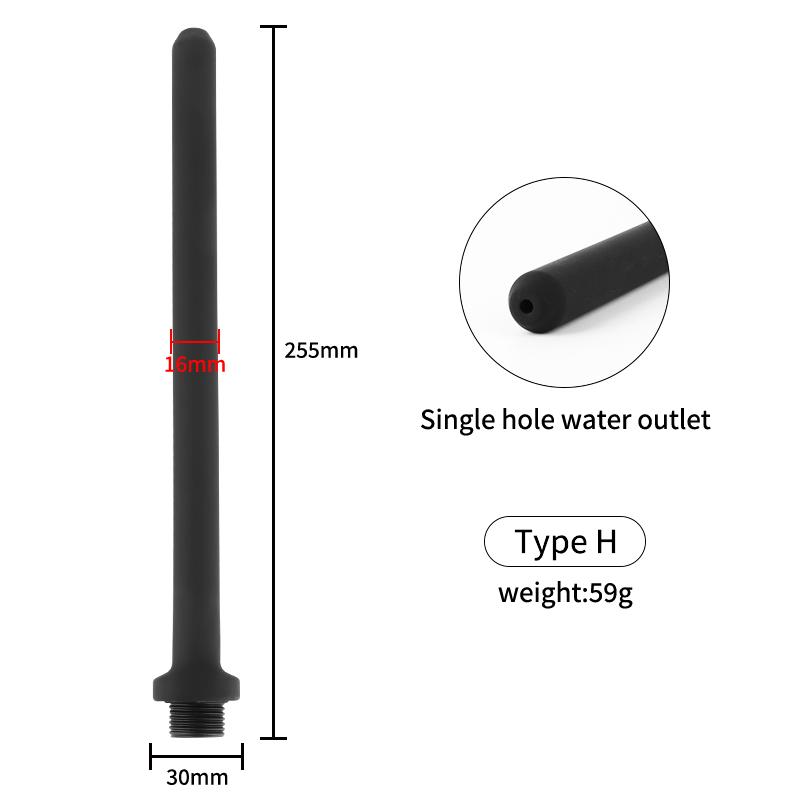 New Soft Silicone Enema Kit Multi Size Vaginal Anal Douche Heads  Professional Intimate Cleaning for Constipation Relief Adult Toy Insert Masturbator