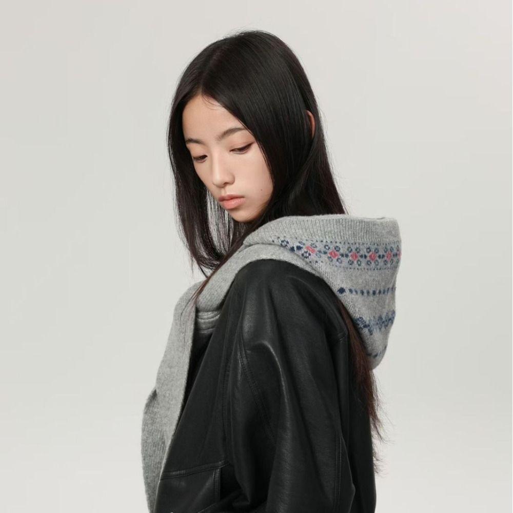 Pullover Hat Ear Protection Hat Scarf Cap Winter Cap Fashion Knitted Hat  Winter/Autumn