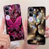 For Vivo V40 Lite 4G 5G Case V2417 Cool Lion Butterfly Painted Cover For Vivo Y200 5G Soft Slim Phone Case For Vivo Y300 5G Bags