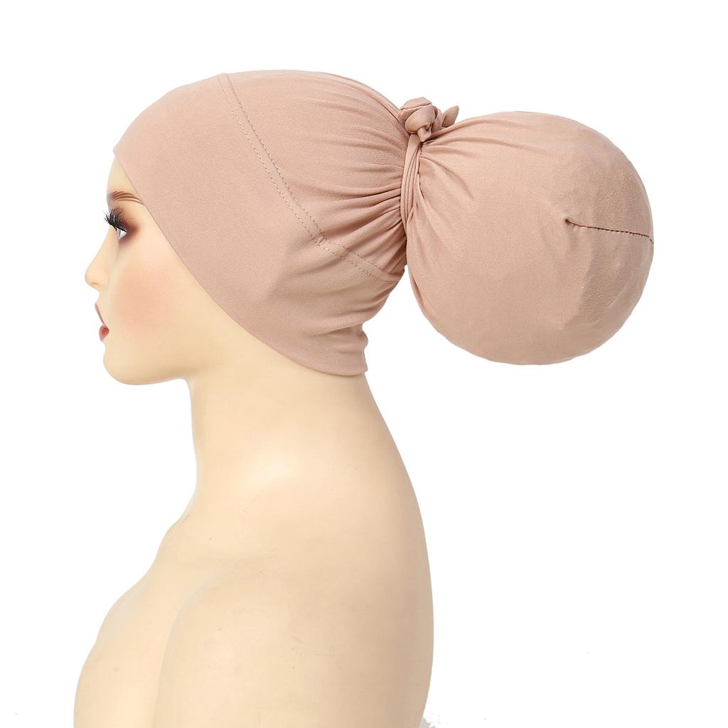 2025 New Soft Muslim Turban Hat Inner Hijab Caps Islamic Underscarf Bonnet India Hat Hair Loss Female Headwrap Turbante Mujer