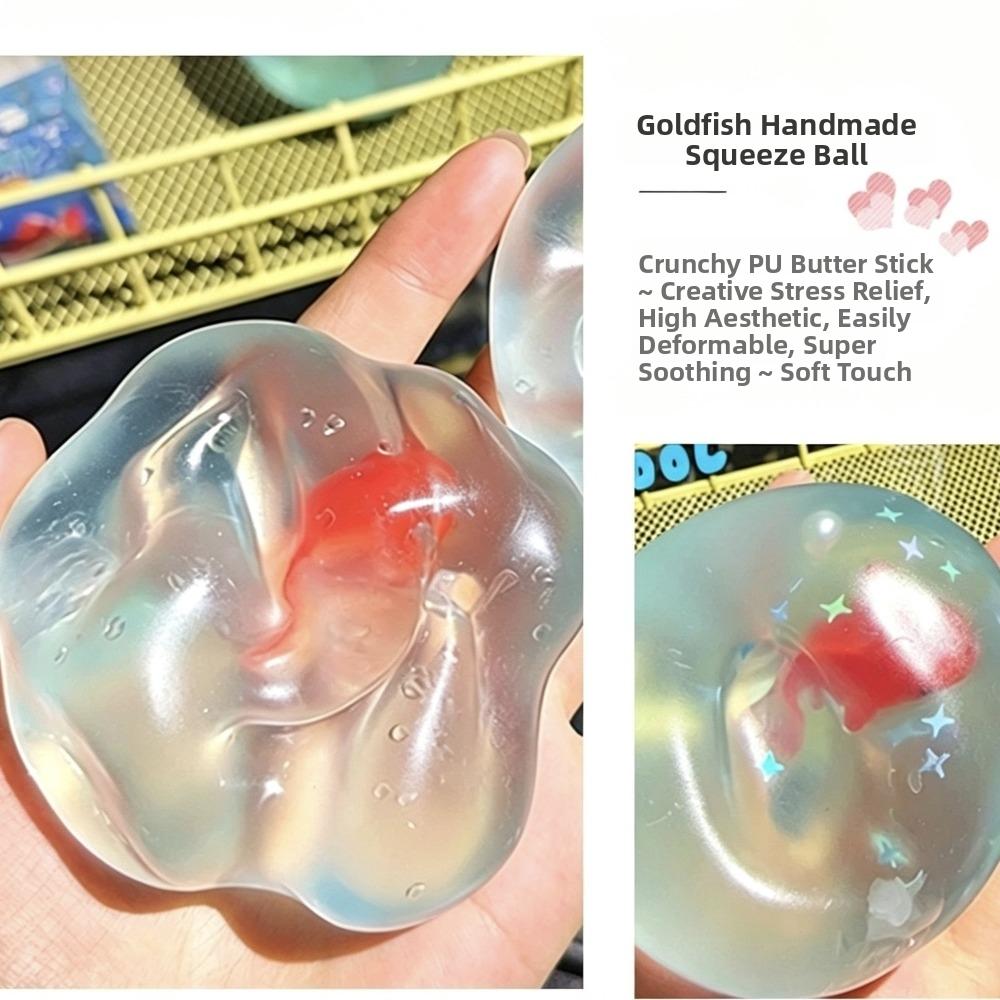 Flexible Stress Relief Hand Ball Soft TPR Decompression Squeeze Toy  for Adults