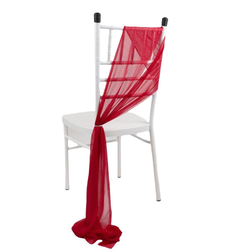 

Fashion Polyester Chair Sash Wrinkle-Free 9Ft Draping Fabric Versatile Romantic Event Ambiance Wedding Aisle Decorations Wedding вино красного