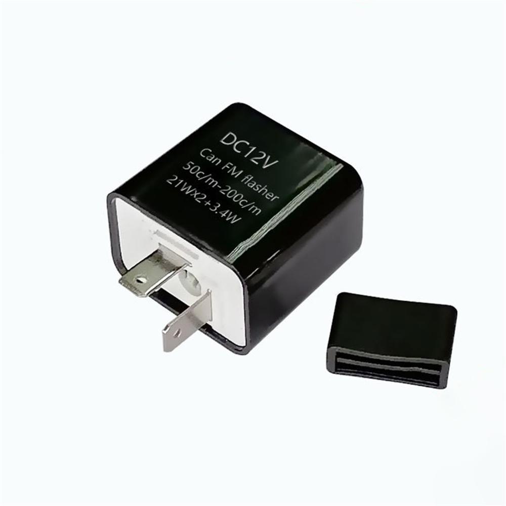 3Pcs Adjustable LED Flasher Relay Turn Signal Blinker Light For Motorcycle 2Pins