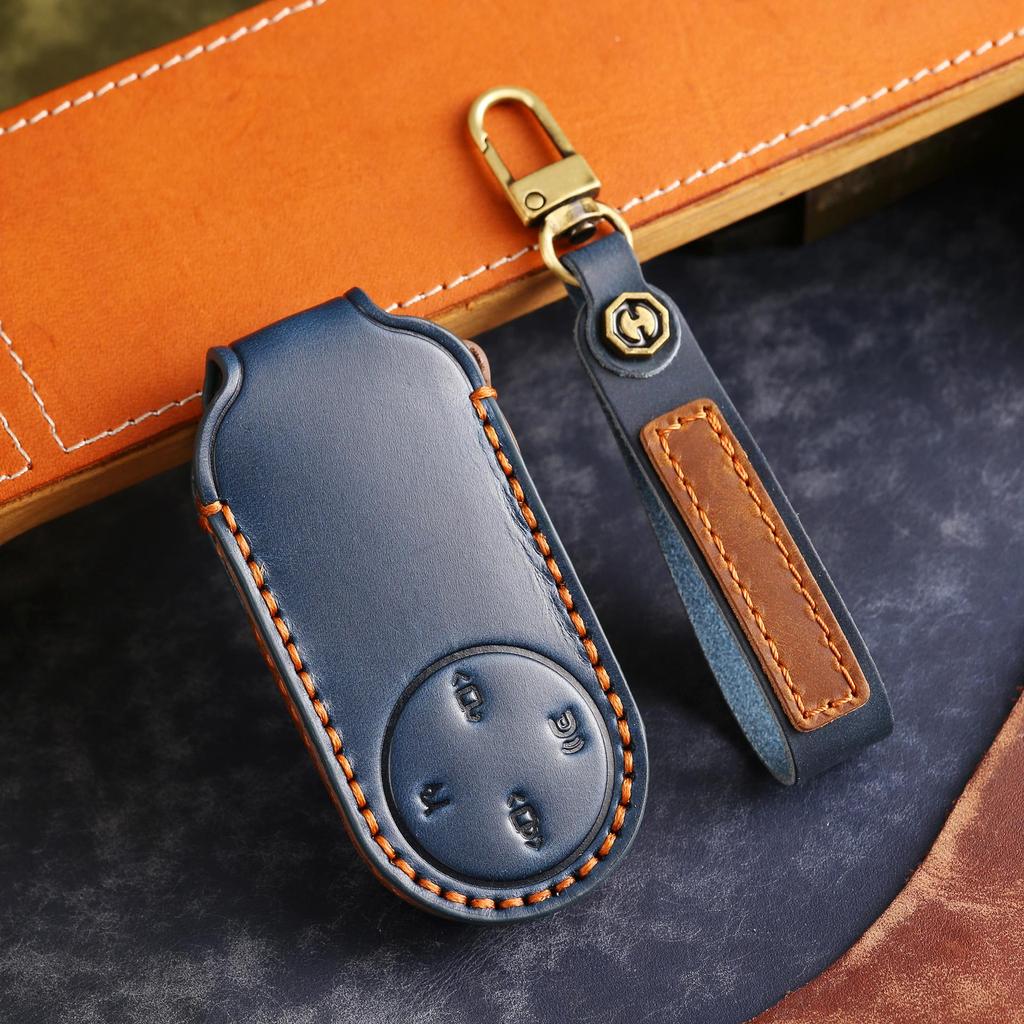 [Aito] Car Key Cover keychain case Handmade cowhide for OAito M5M7M8M9R7