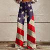 Wide Leg Flare Jeans For Women With Pockets Baggy Pants Vintage Floral Print High Waisted Loose Pant