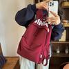 Schoolbag Japanese Simple and Versatile Large-capacity Solid Color Campus Schoolbag 1011 Spring New Light Commuter Student Backpack