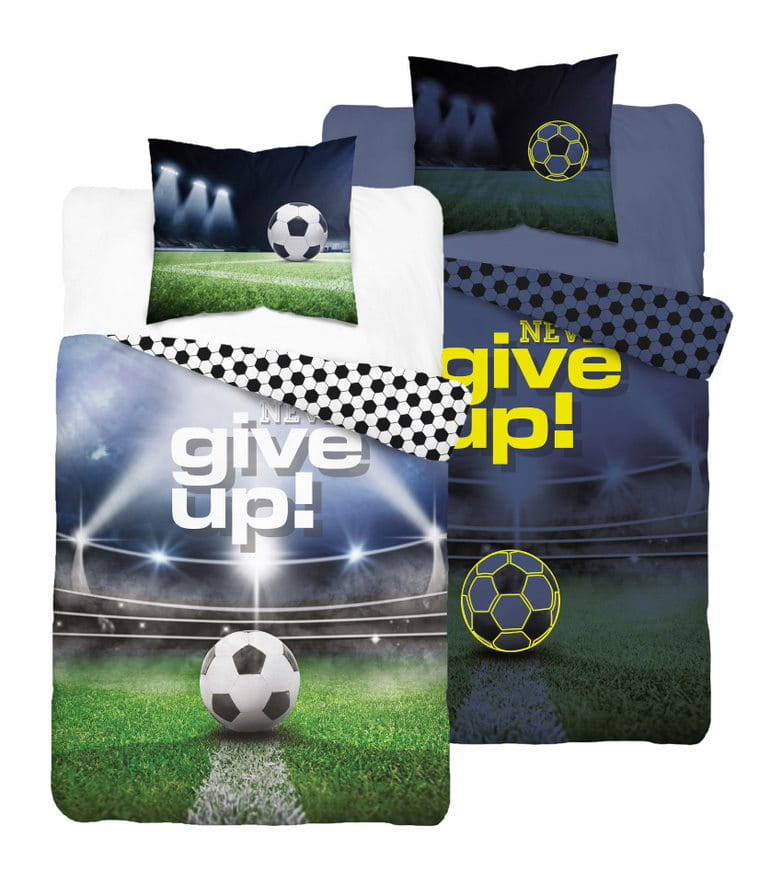 Bedding set glowing in the dark 140x200 football pitch