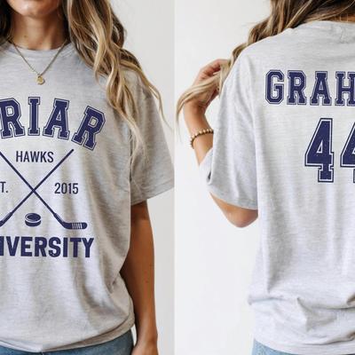 2026 TV Off Campus Briar University Graham 44 Men's Women's T-shirt Cosplay Short Sleeve Casual Fans T-shirt Top Hockey Jersey