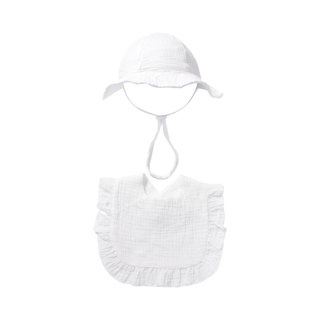 Sommer Baby Farbhut und Lätzchen Set