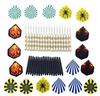 In Stock: 18-Piece Iron-Plated Copper Darts Needles Set, Total Length 152mm