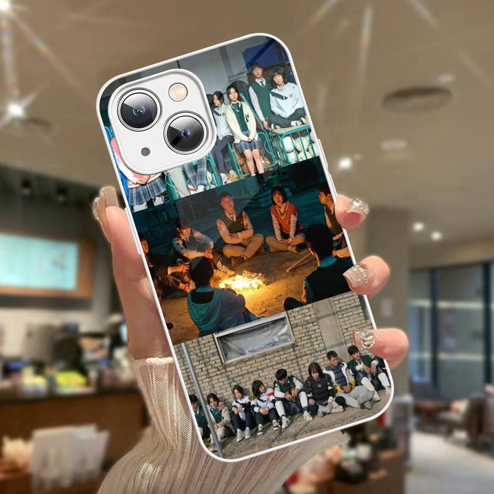 Horror TV All Of Us Are Dead Tempered Glass For Iphone 14 13 12 11 Pro Mini XS MAX 14Plus X XS XR Fundas
