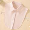 Women's Chiffon Half-Shirt Decorative Collar for Professional or Casual Wear