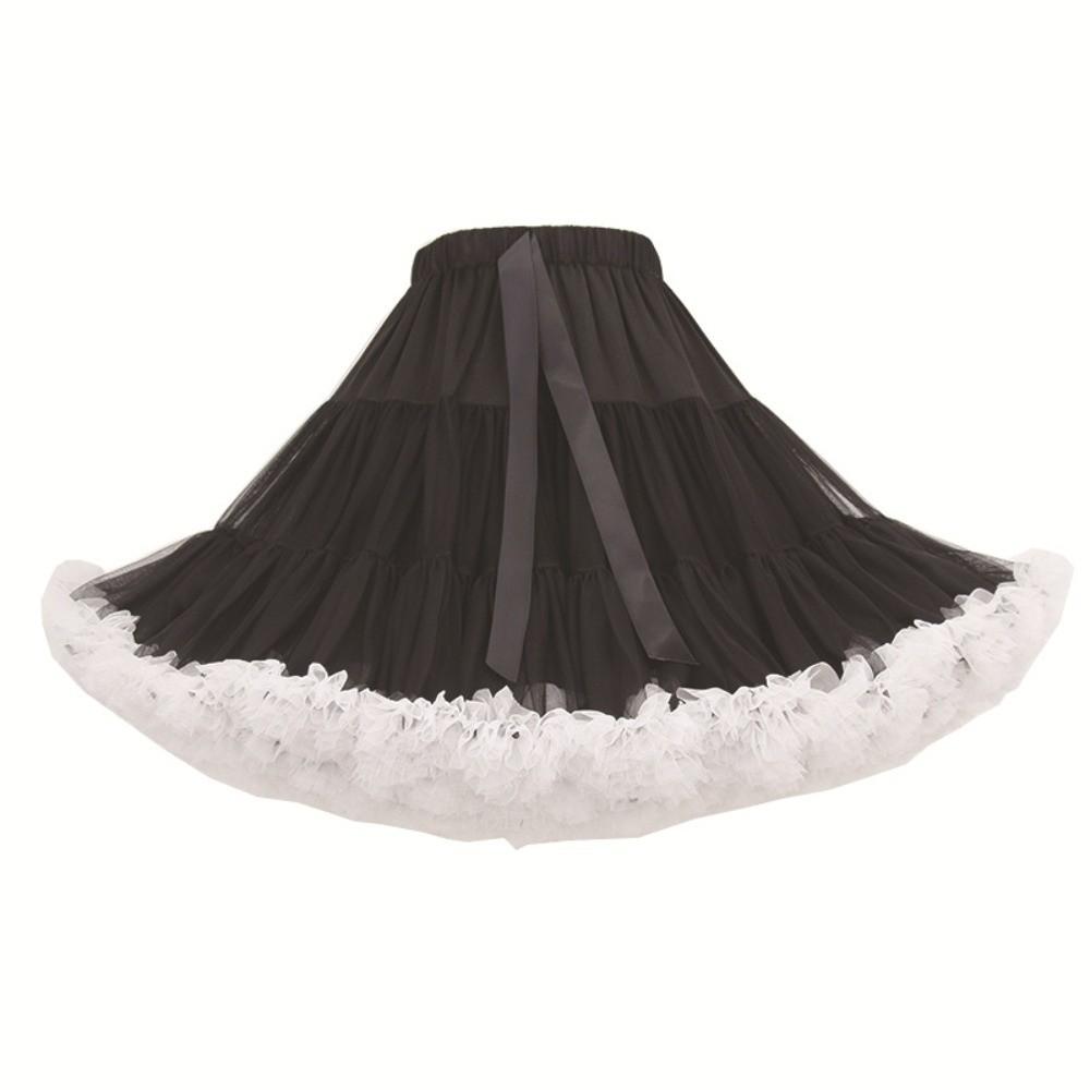58 Styles Lolita Tutu Skirt 42cm 280g Hexagon Mesh Crinoline No Bone Petticoat Daily Cosplay