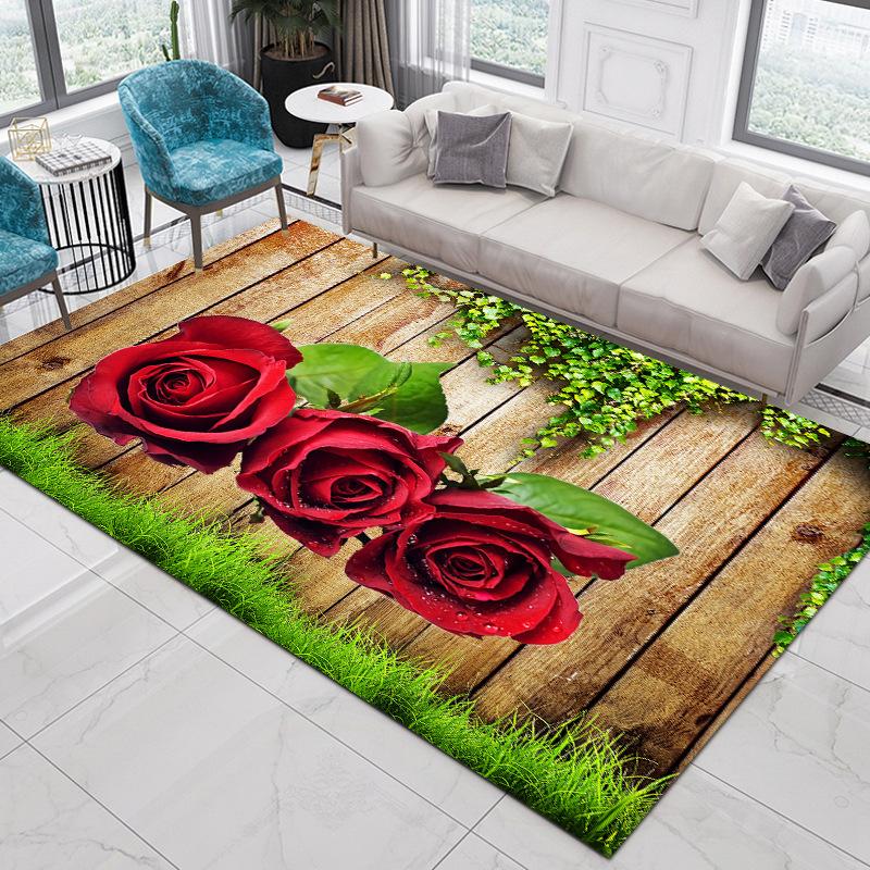 Living Room Carpet Nordic Ethnic Style Home Decoration Coffee Tables Large Area Plush Mat Bedroom Vintage Rug