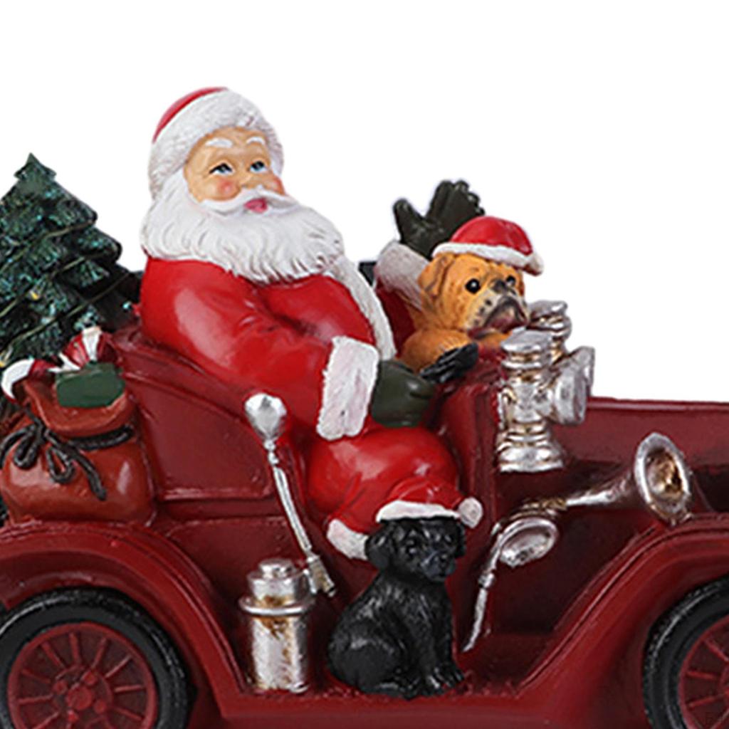 Glowing Christmas Decoration Santa Figurine Lighted Light Up