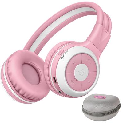 SIMOLIO KidyCast Wireless Auracast Bluetooth Headphones with Mic for Wireless Audio Lightweight Comfortable for Online and Airplanes Kids' Kids,