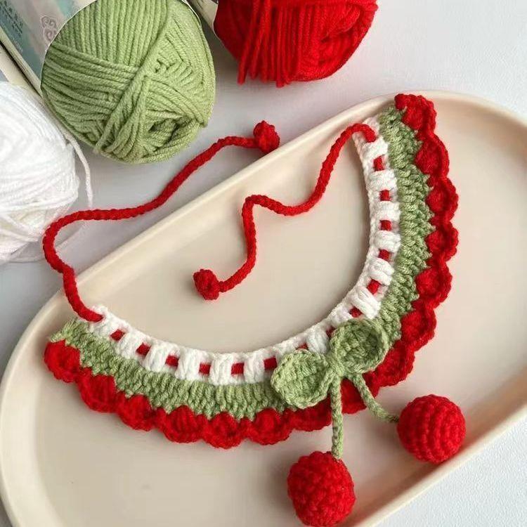 Cute Crochet Cat Collar Scarf Kit: DIY Pet Accessory