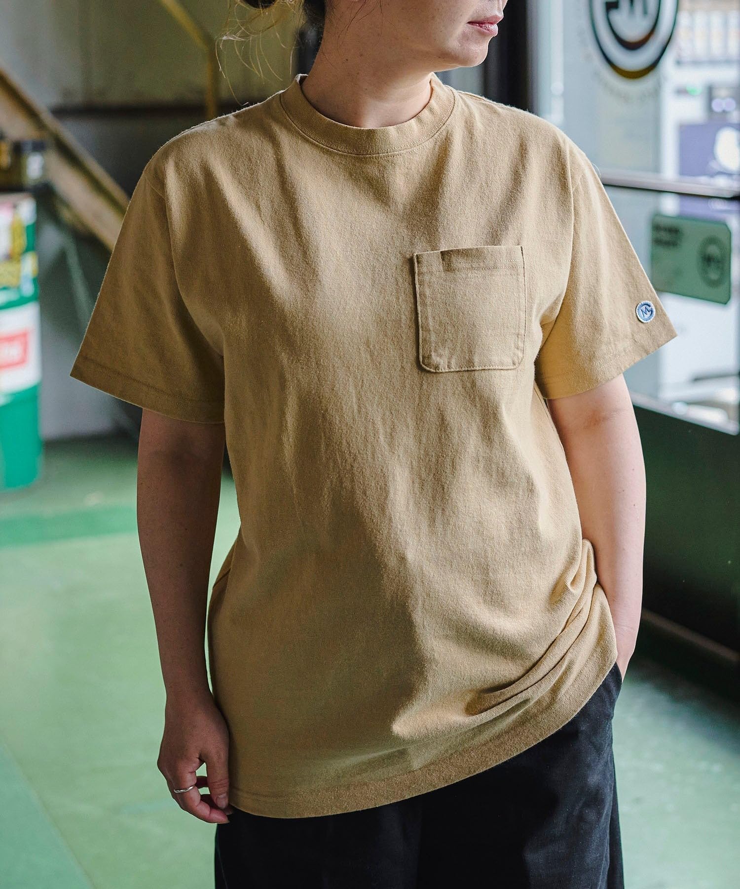 

GORDON MILLER Men s Short Sleeve Heavyweight Pocket T-Shirt, Size Small, Coyote Beige, 1603077