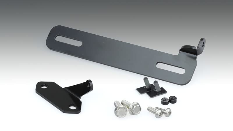 Kijima Motorcycle Parts Dash Cam Brackets, Front and Rear Set, Steel, Black, for Ninja 250/400 ('18-), 304-5181