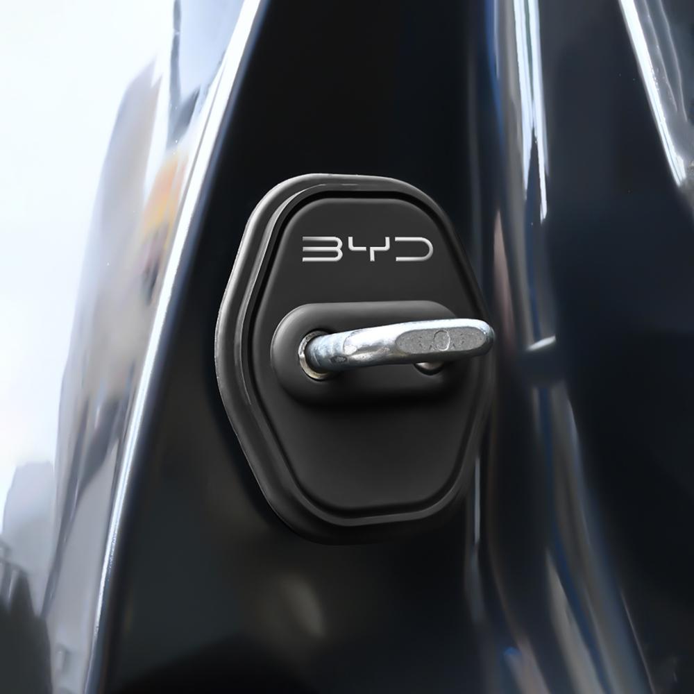 4Pcs For BYD Atto 3 Yuan F3 E6 F0 G3 I3 Plus Ea1 Song Max Tang Dmi 2Din Silicone Car Door Lock Cover Protect Sticker