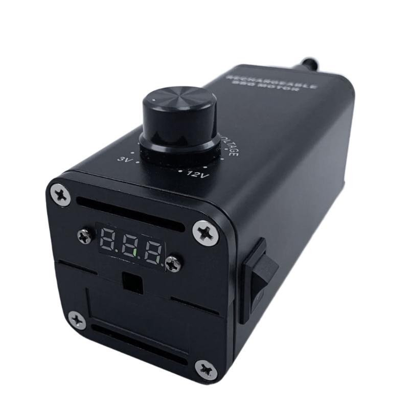 Rechargeable Electric Grill Motor Replacement 3-12V Adjustable Speed Barbecue Grill Oven Motor Rotisserie Grill Motor