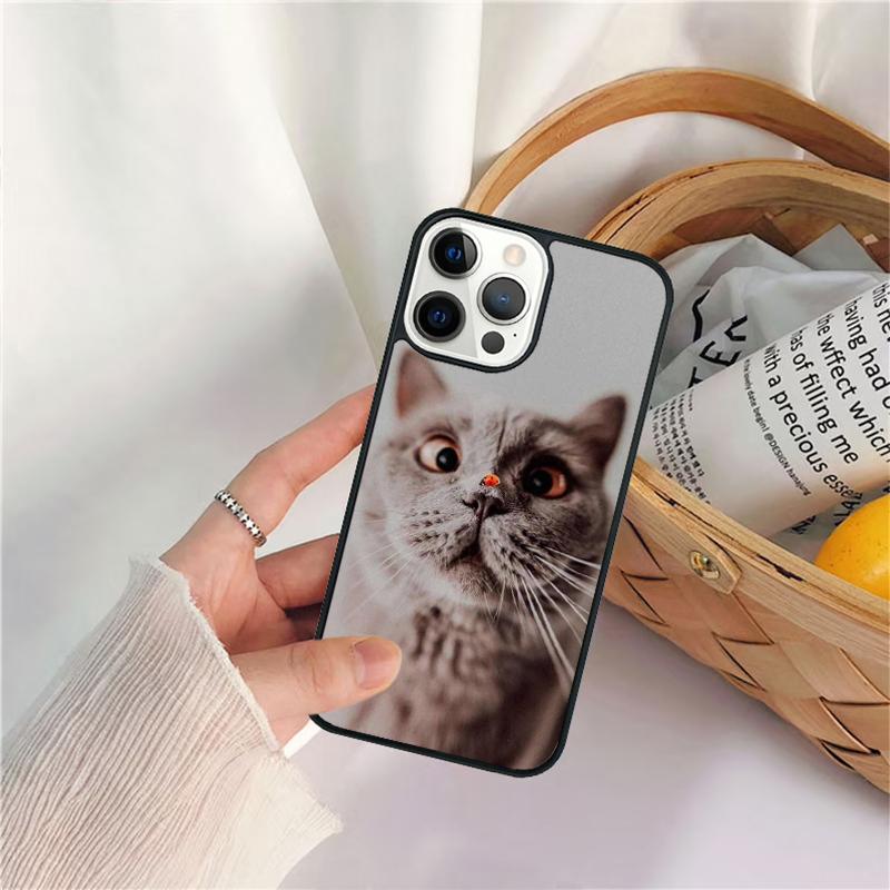 Lovely Pet Cute Animal Cat Phone Case For iPhone 17 Air 16 15 14 11 12 13 Pro  MAX Plus Coque Cover Shell
