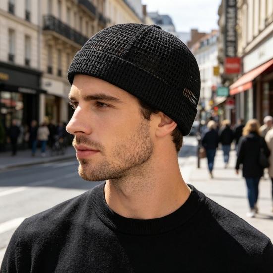 1/2 stk. Herrehat Justerbar Tilpasset Pasform Åndbart Mesh Design Letvægts Foldbar Hip-Hop Stil Sommerkasket Udendørs Aktiviteter Rejsetøj