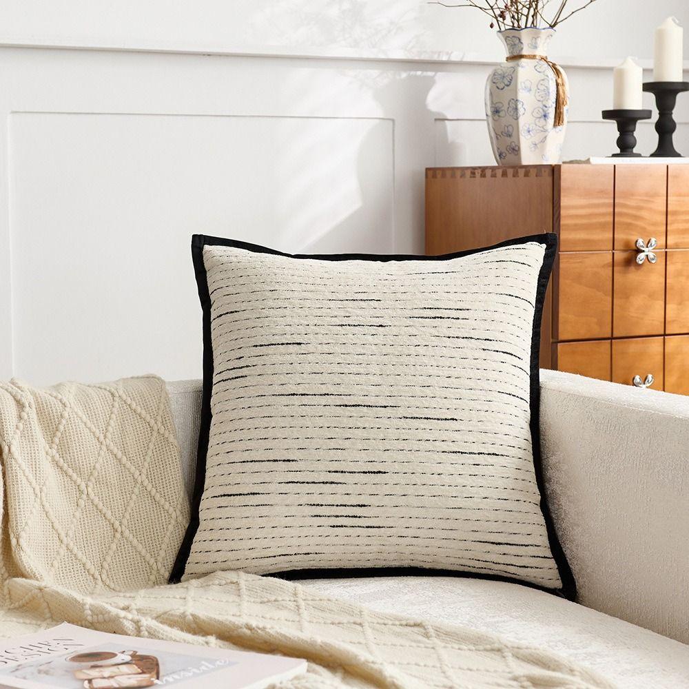 

INS Style Cushion Cover 45CM Pillowcase Soft Throw Pillow Cover Sofa/Bed білий