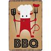 Metal Aluminum Signs BBQ Party Zone Wall Decoration Plaque Vintage Art Poster Iron Painting for Man Cave Home Cafe Garden Club