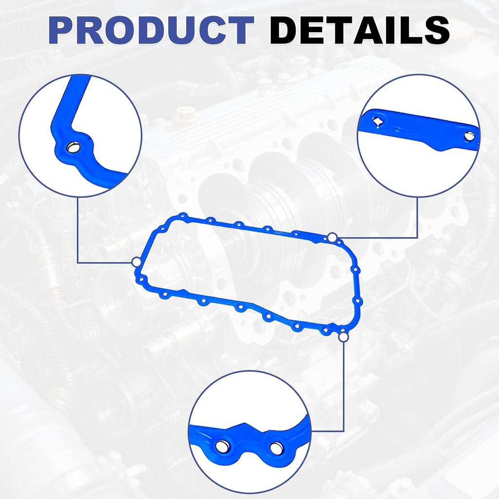 Oil Pan Gasket Set Fits 1990-2011 Chrysler Dodge Caravan Concorde 3.3L V6 OHV 12v
