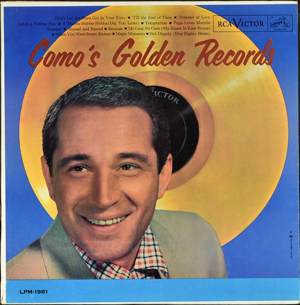 

LP Record PERRY COMO Comos Golden Records LPM1981 RCA Victor 1958 Canada Pop Used