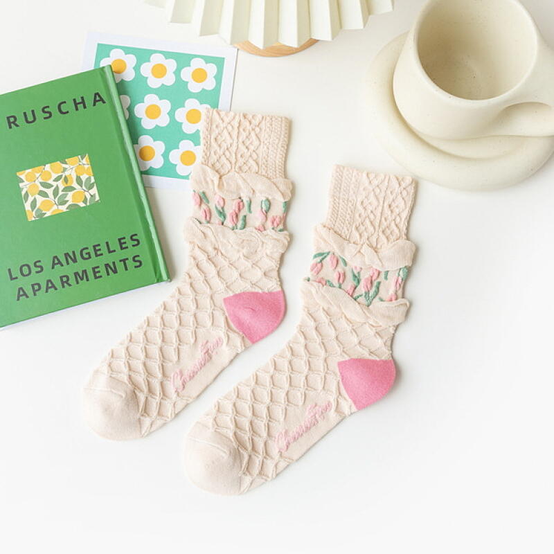Sharala Tulip Socks 4-Piece Set