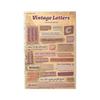 Zaomo Retro English Shadow Text Stickers - DIY Decorative Journal Series