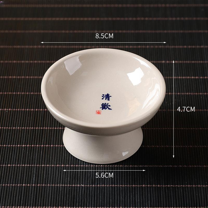 Chinese Mini Tea Fruit Bowl Snacks Cakes Dessert Fruit Plates Ceramic Tray Dried Fruit Plate Hotel Kitchen Dinner Table Decor